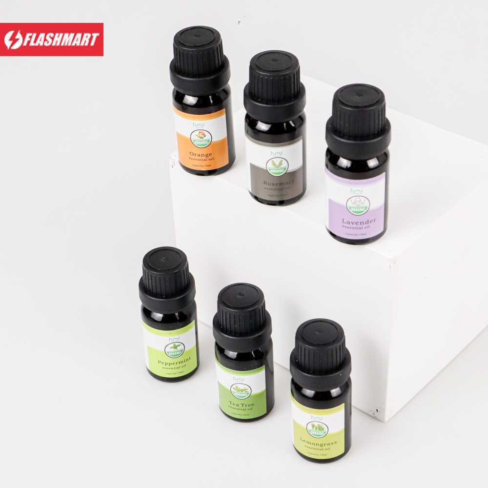 Flashmart HUMI Pure Essential Oils Minyak Aromatherapy 10ml 6PCS - K-E7