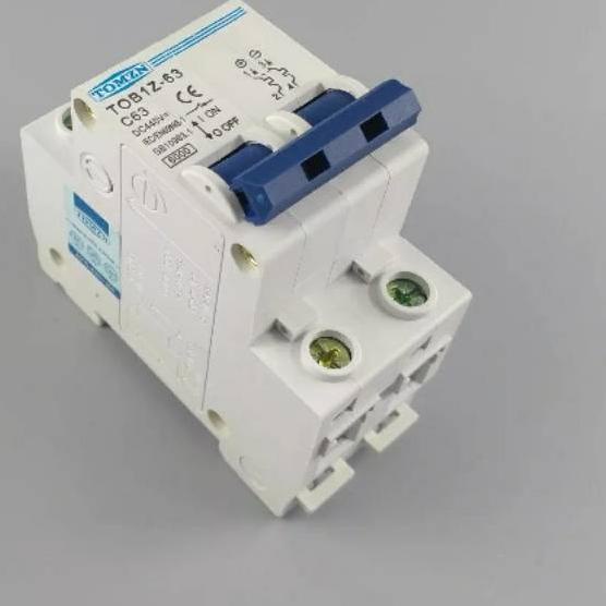 ➷ MCB DC 63A 2 P 63A DC 440 V Sirkuit breaker MCB C curve ☋