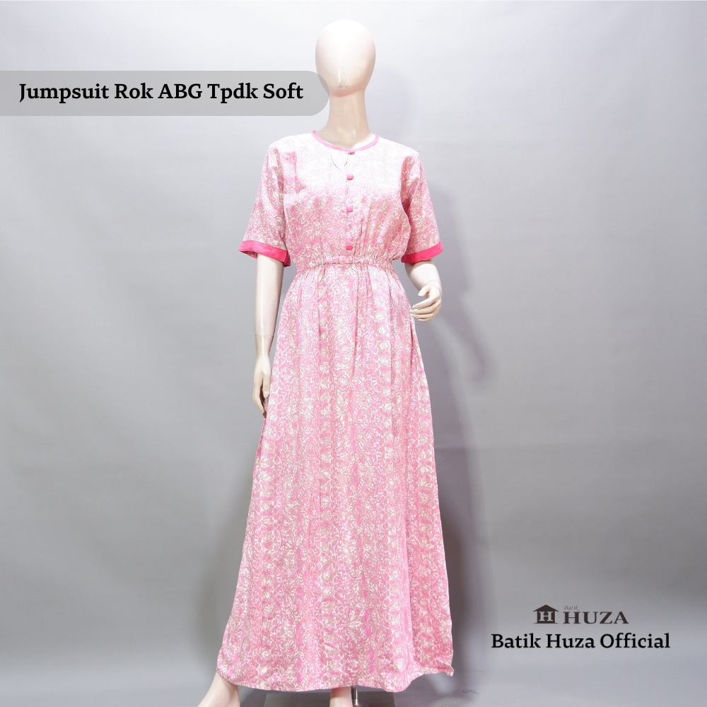 Batik Huza Daster Jumpsuit Rok ABG  T Pdk Soft BUSUI