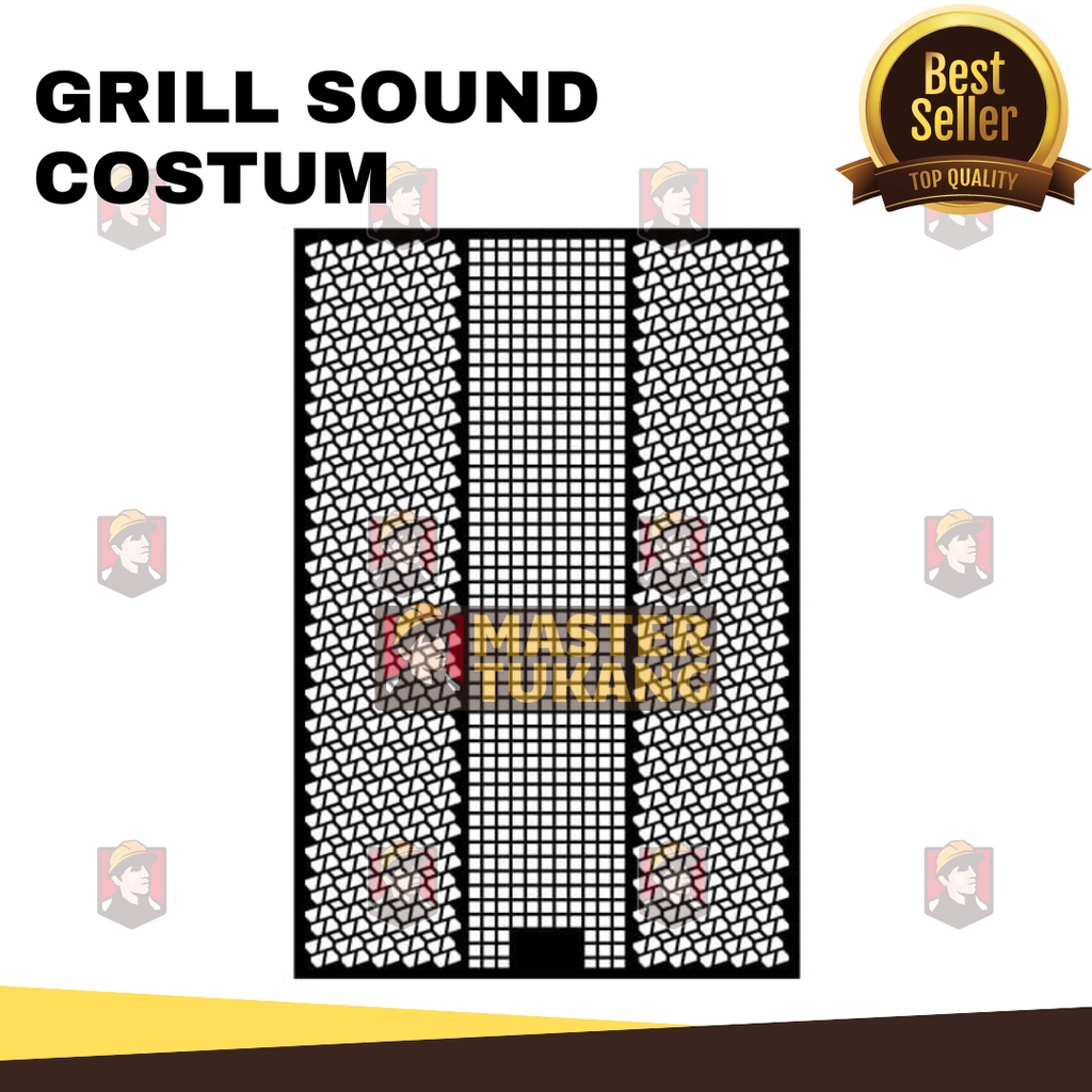 Cutting Grill Sound Ram Sound System Audio Costum Desain