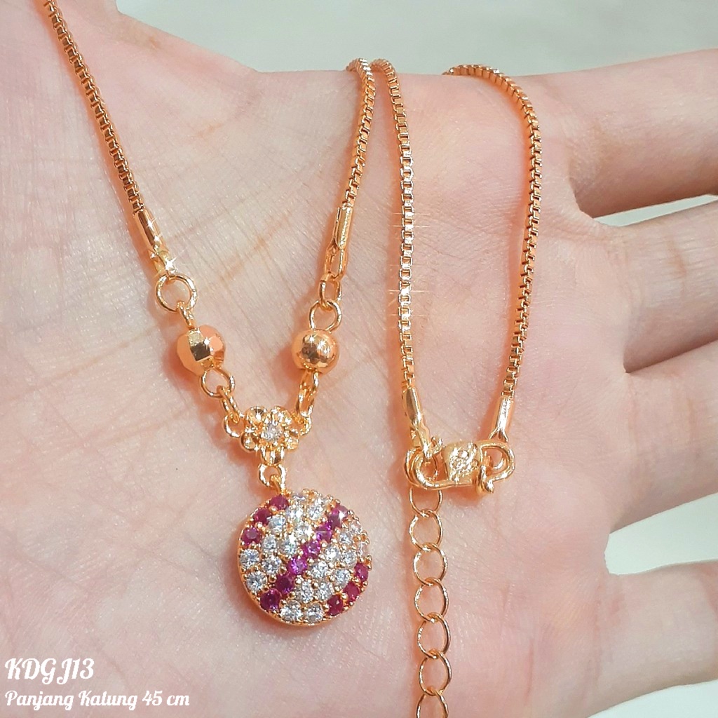 PGX Kalung Wanita Xuping Aksesoris Fashion Perhiasan Lapis Emas Premium - XD053