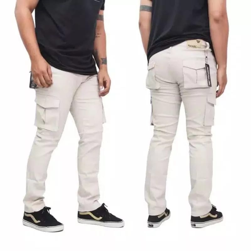 CELANA KARGO KIMPUL PANJANG bahan katun twill