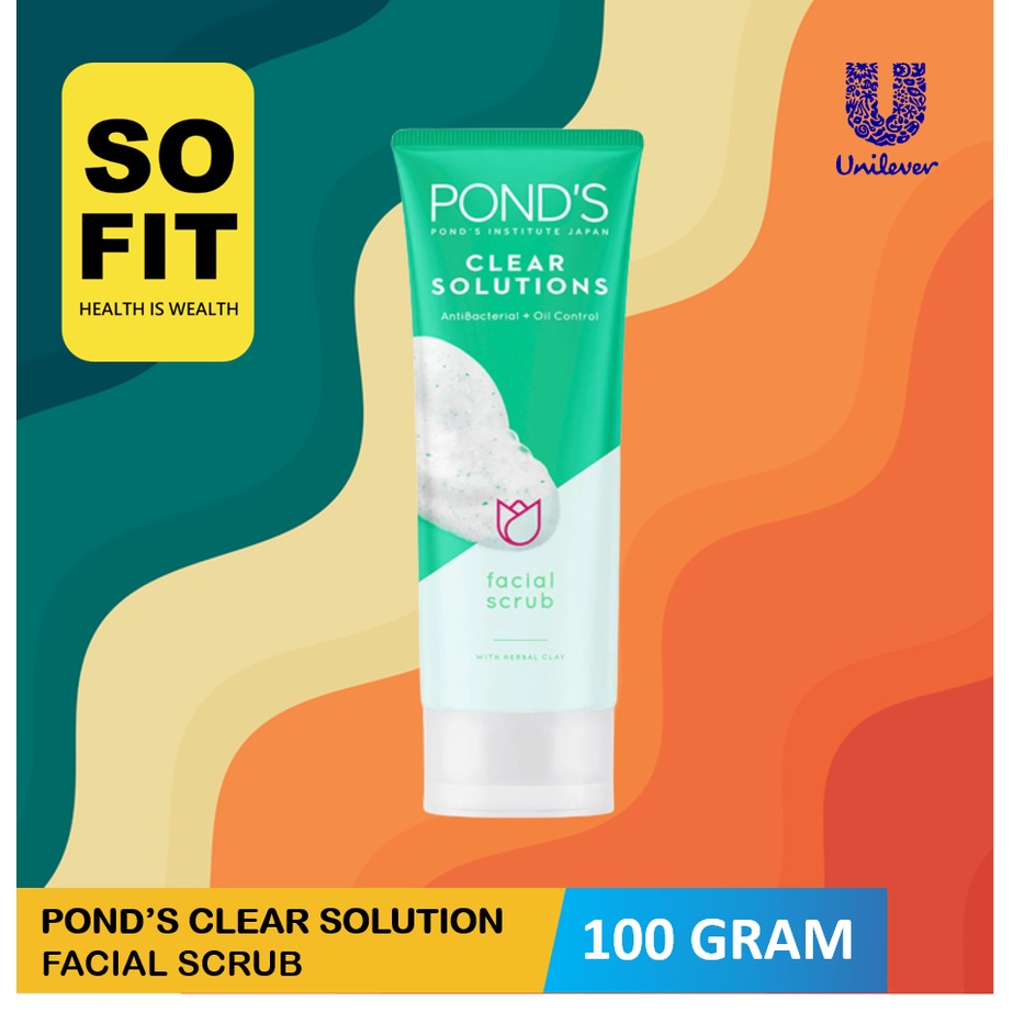 Pond's Bright Beauty Facial Foam 100gr / Pond's Pure Bright Facial Foam 100gr / Pond's Facial Scrub Clear Solution 100gr / Ponds Sabun Cuci Muka / Pond