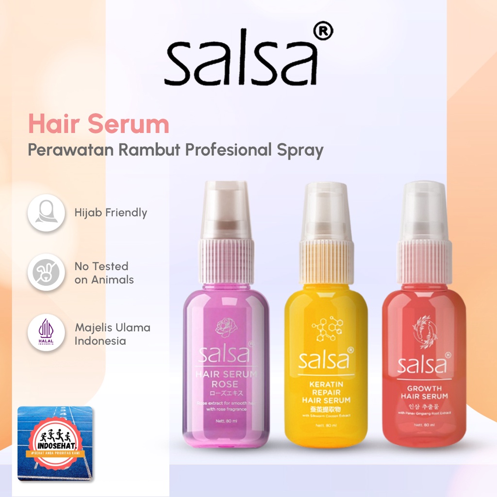 SALSA Hair Serum Spray 80ml / Perawatan Rambut / Serum Rambut / Vitamin Rambut