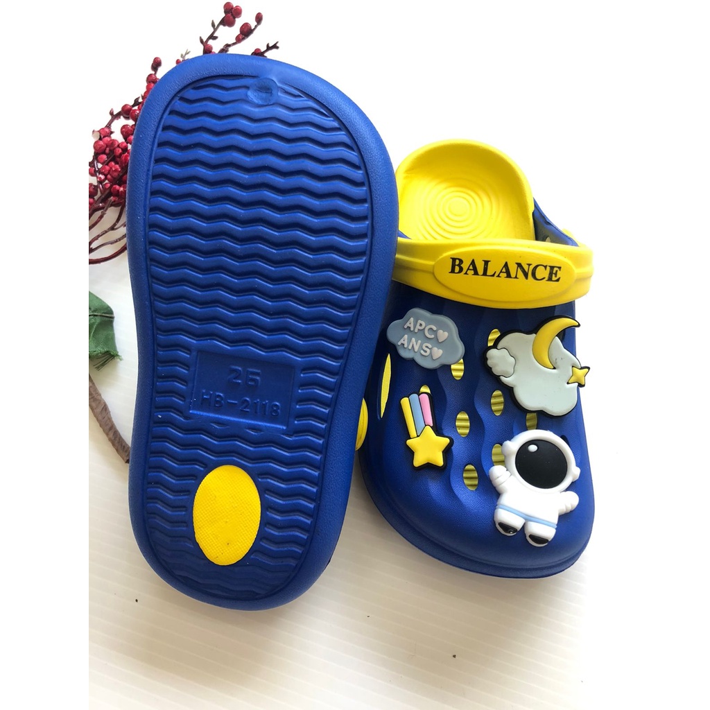 [1-4 Tahun] Sandal Sendal Anak Laki Import Karet Eva CLOUDASTRO Balance 2118-S