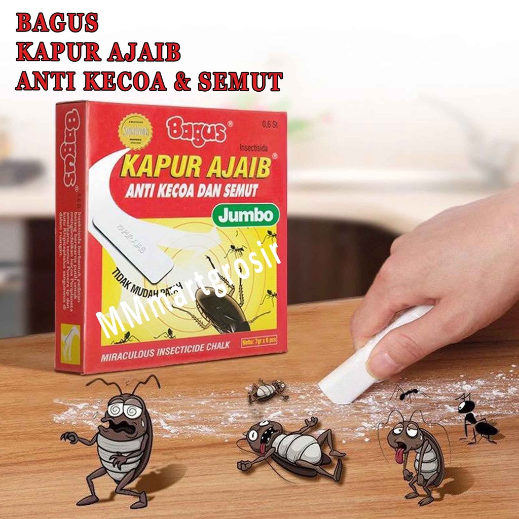 BAGUS KAPUR AJAIB ANTI KECOA &amp; SEMUT JUMBO 7gr X 6 pcs