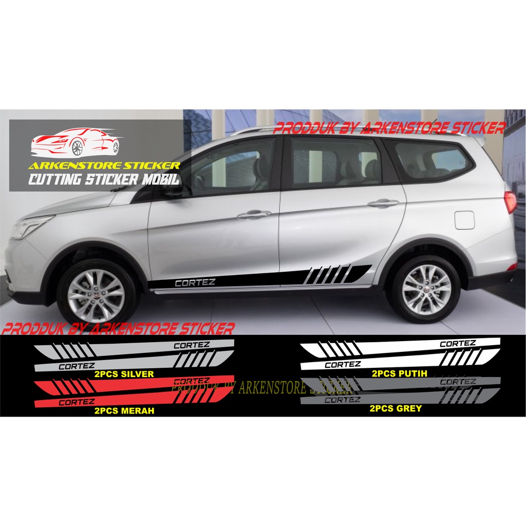 cutting sticker mobil cortez sticker stiker mobil wuling cortez