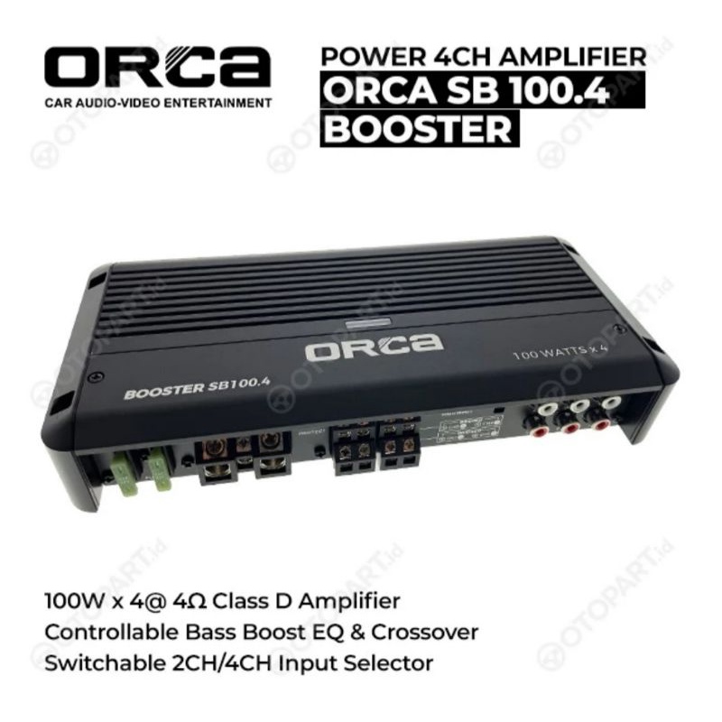 Power Mini 4 Channel Amplifier High Quality ORCA SB 100.4 ORCA SB-100.4 ORCA SB100.4