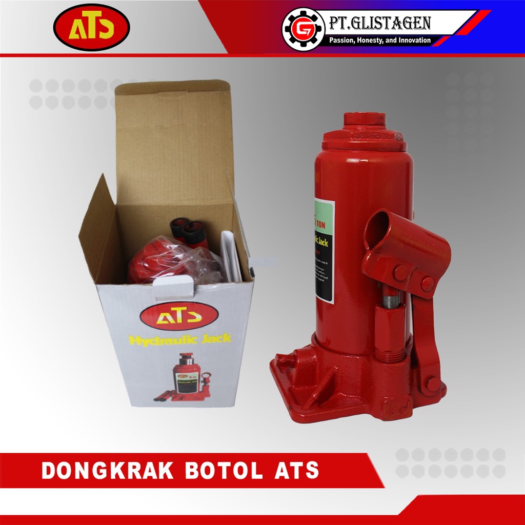 ATS Dongkrak Botol 3 Ton - Hydraulic Jack 3 Ton