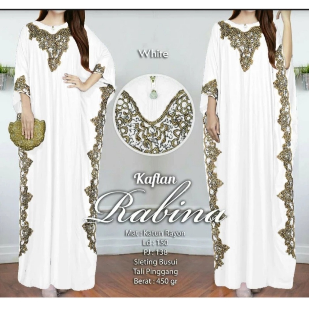 Baju Pesta Gamis Kaftan Wanita Muslimah Adem Mewah Elegan Trand Ramadhan Viral Model Terbaru Lebaran