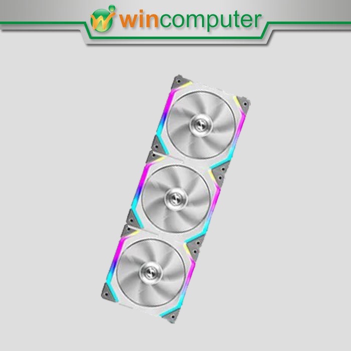 Fan Case Lian Li Uni Fan SL120 WHITE- 3x ARGB Fan 12cm with Controller