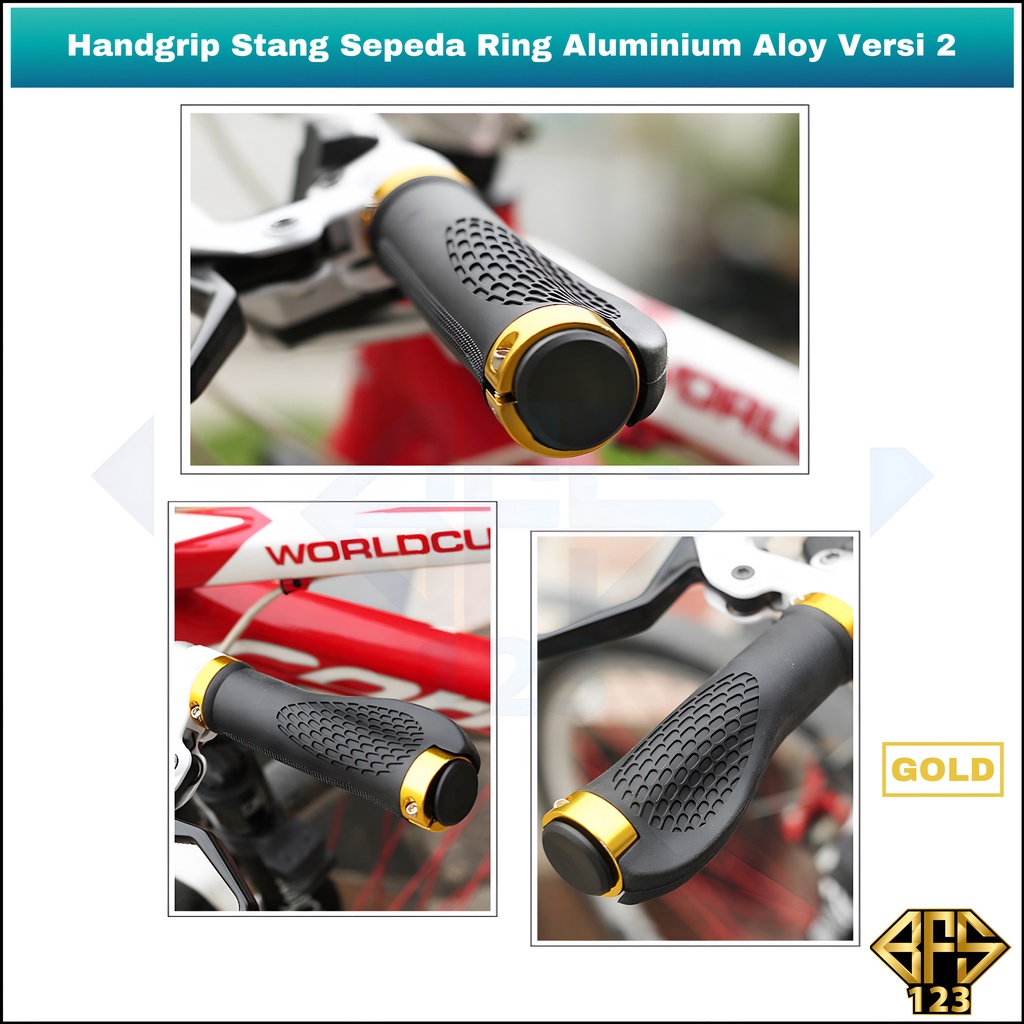 Handgrip Stang Sepeda Alumunium Aloy Versi 2