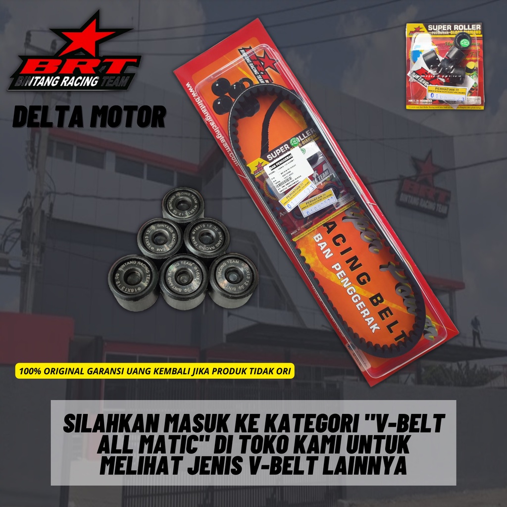 V Belt BRT Vanbelt Set Roller 7 8 9 10 11 12 Gram Beat Lama Beat Karburator Scoopy Spacy Original