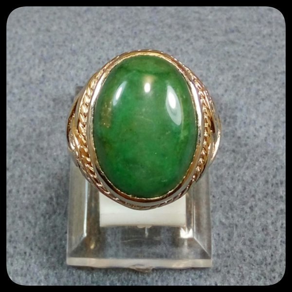 Batu Cincin  HIJAU CINCAU GARUT ASLI GARUT JAMINAN TEMBUS PGS997