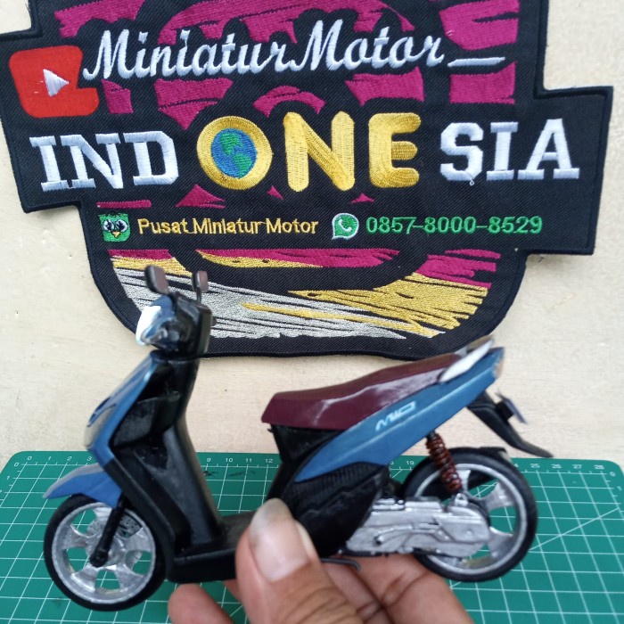 DIECAST MINIATUR MOTOR YAMAHA MIO SPORTY, MIO SMILE, 1:12 HANDMADE TERBARU