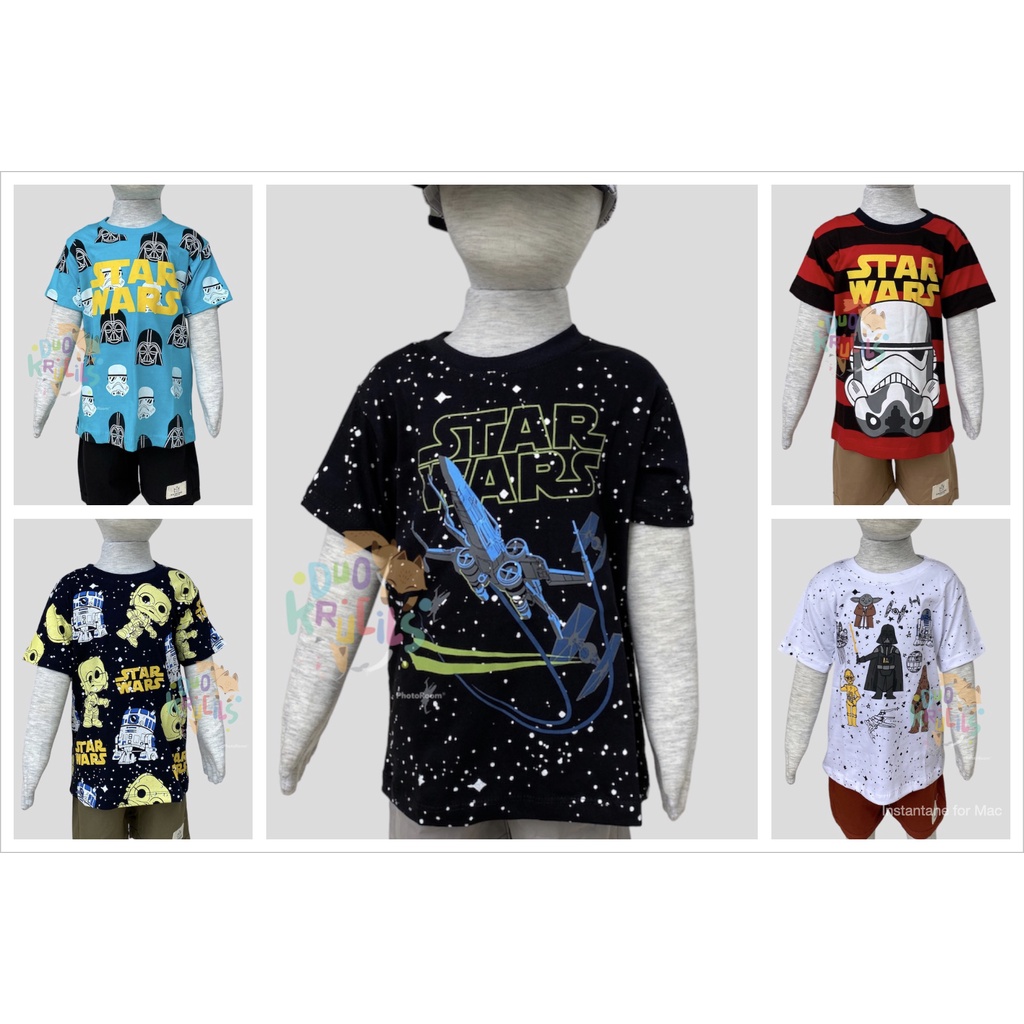 TSHIRT STAR WARS anak anak