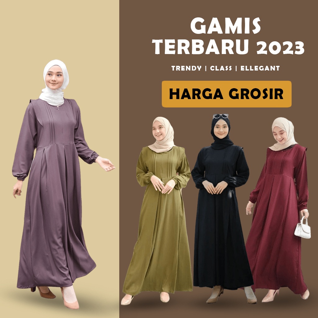 Gamis wanita syar’i muslim baju remaja sabinna gamis modis lebaran 2023 terbaru Murah dress