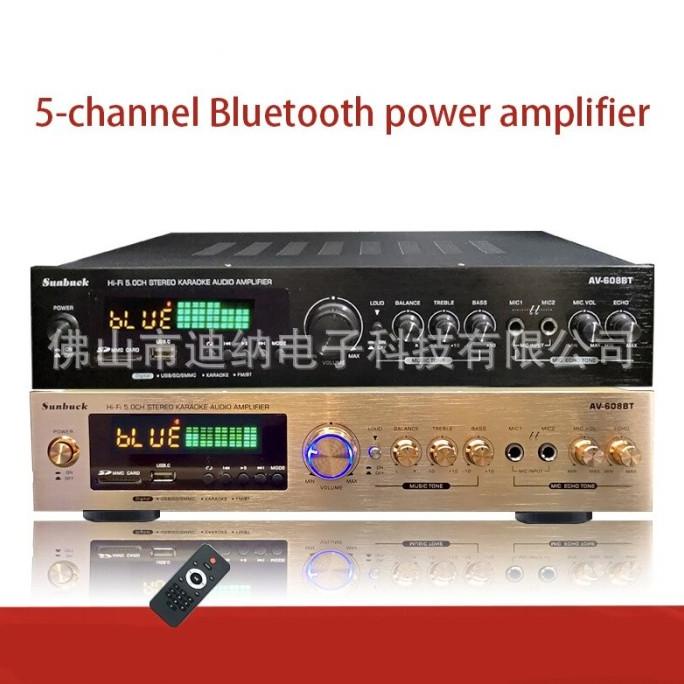 SUNBUCK AV608BT Audio Bluetooth Amplifier 600W 5 Channel - HItam