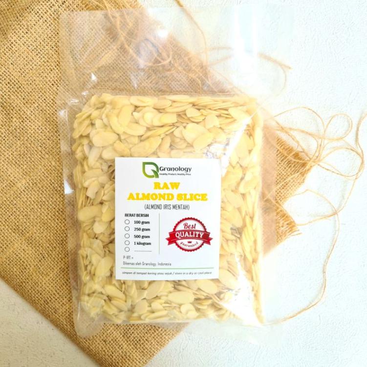 

➼ Almond Slice Raw / Almond Iris Tipis Mentah - 500 gram ♟