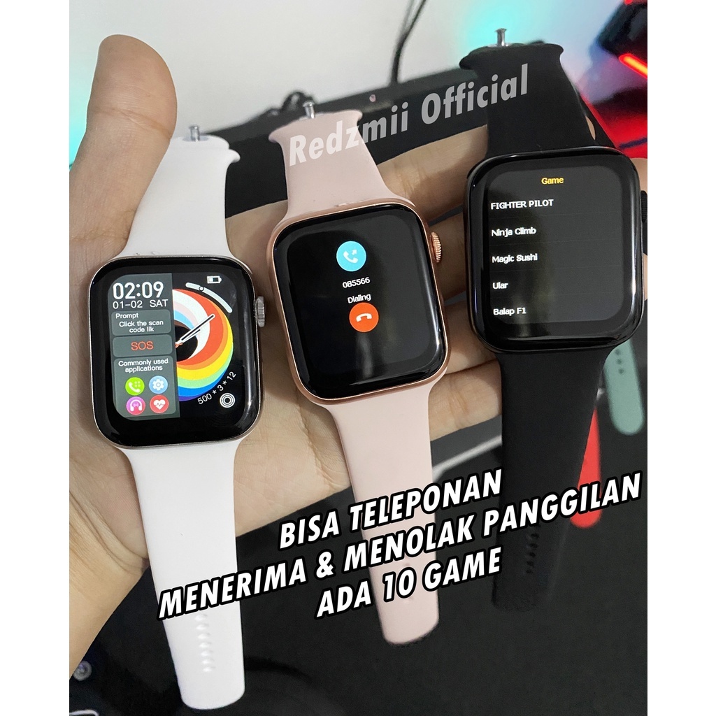 GARANSI✅IWO 8 Pro Max Series Z Original Series 8 Series 7 Smartwatch Bisa Telponan &amp; Custom Foto