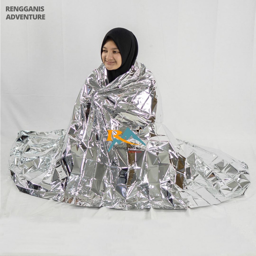 Selimut Darurat Survival Emergency Blanket Thermal Alumunium