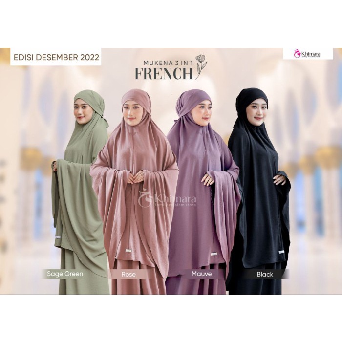 Falova Mukena Dewasa French 3 In 1