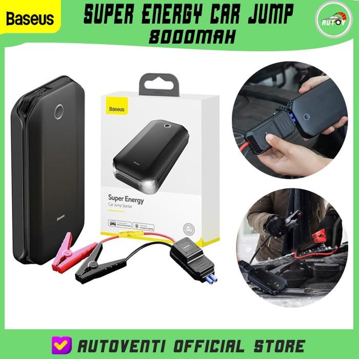 Terlaris Baseus Super Energy Car Jump Start Powerbank Jumper Aki Mobil 8000Mah