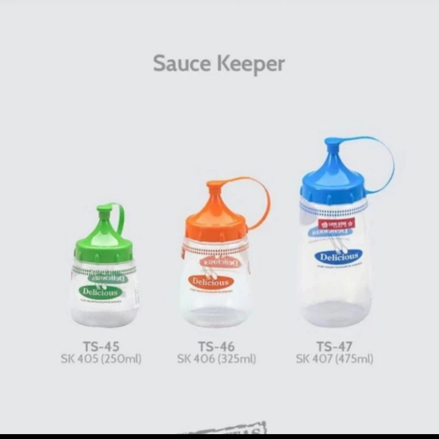 Lion star Botol kecap TS-47 plastik 475 ML