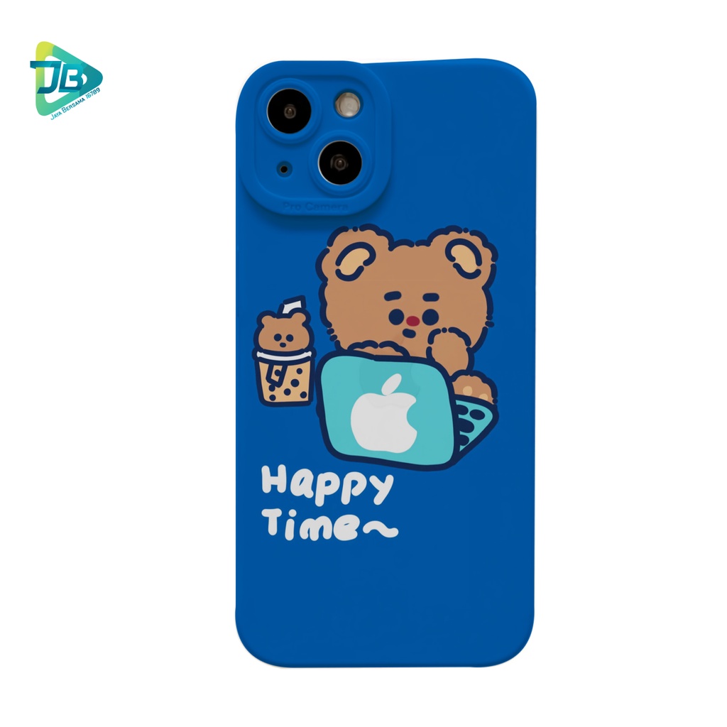 CUSTOM CASE SOFTCASE SILIKON PROCAMERA HAPPY TIME CUSTOM VIVO Y12 Y15 Y17 Y16 Y12S Y20 Y21S Y91 Y93 Y95 Y91C Y1S Y22 Y35 V25 V25E JB7751