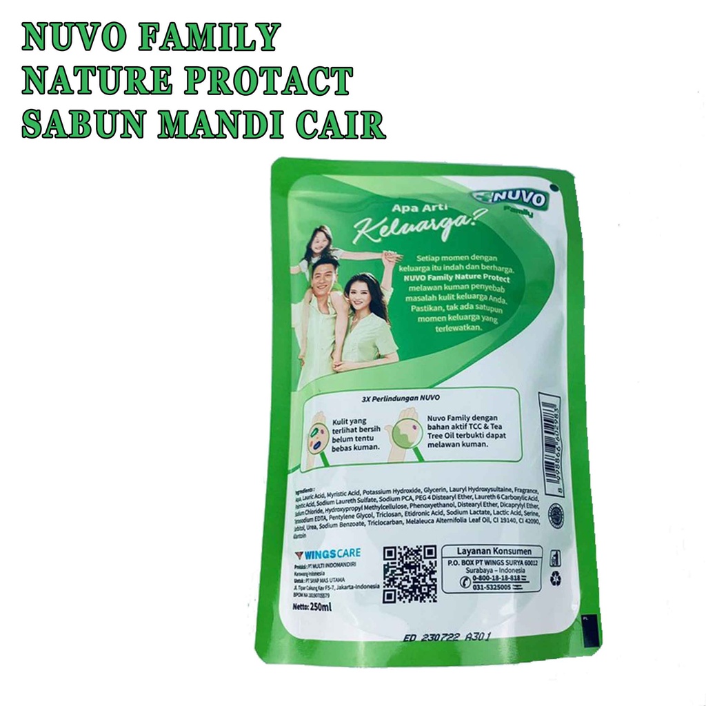 Family* Nuvo* nature protact* Sabun badan* 400ml