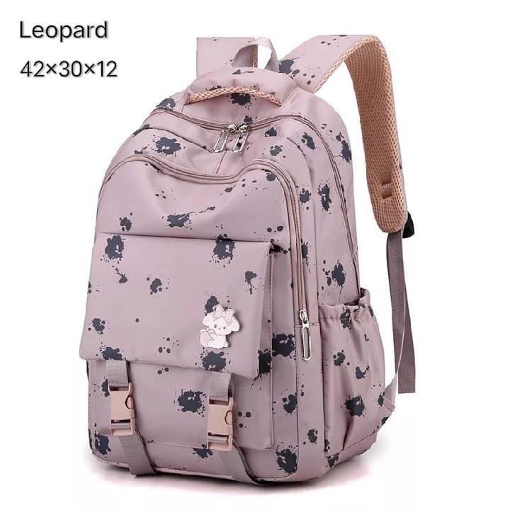 Tas Ransel Anak Sekolah Perempuan Sd Smp Sma Motif Mochila Polkadot