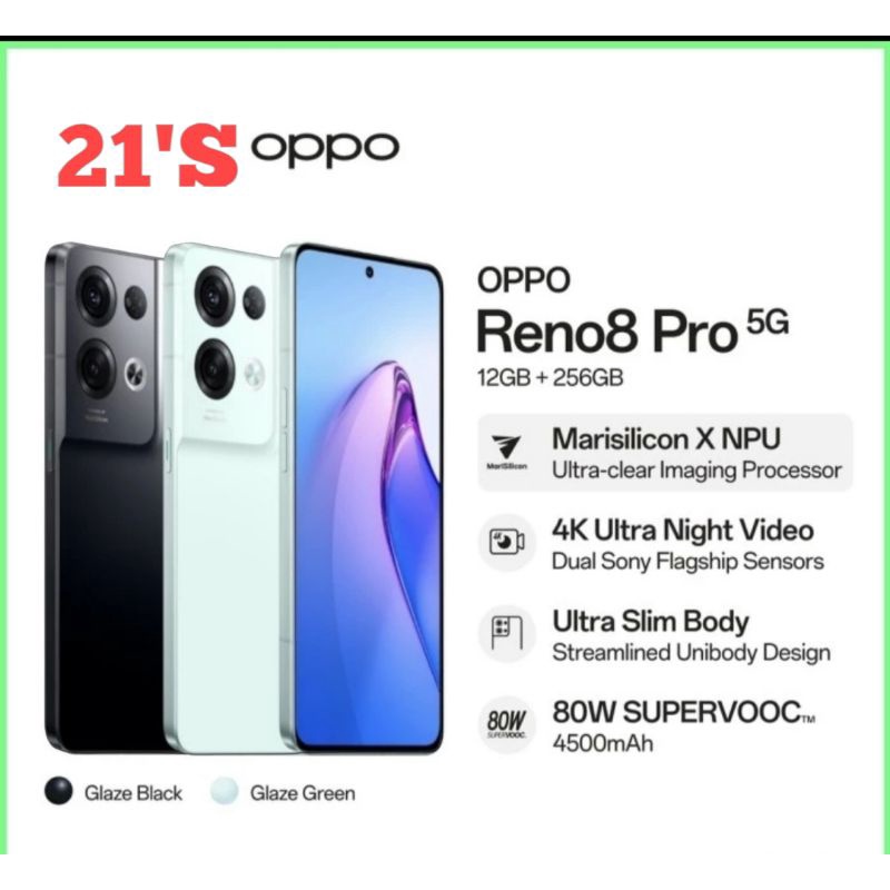 Oppo Reno 8 PRO 5G 12GB/256GB Resmi