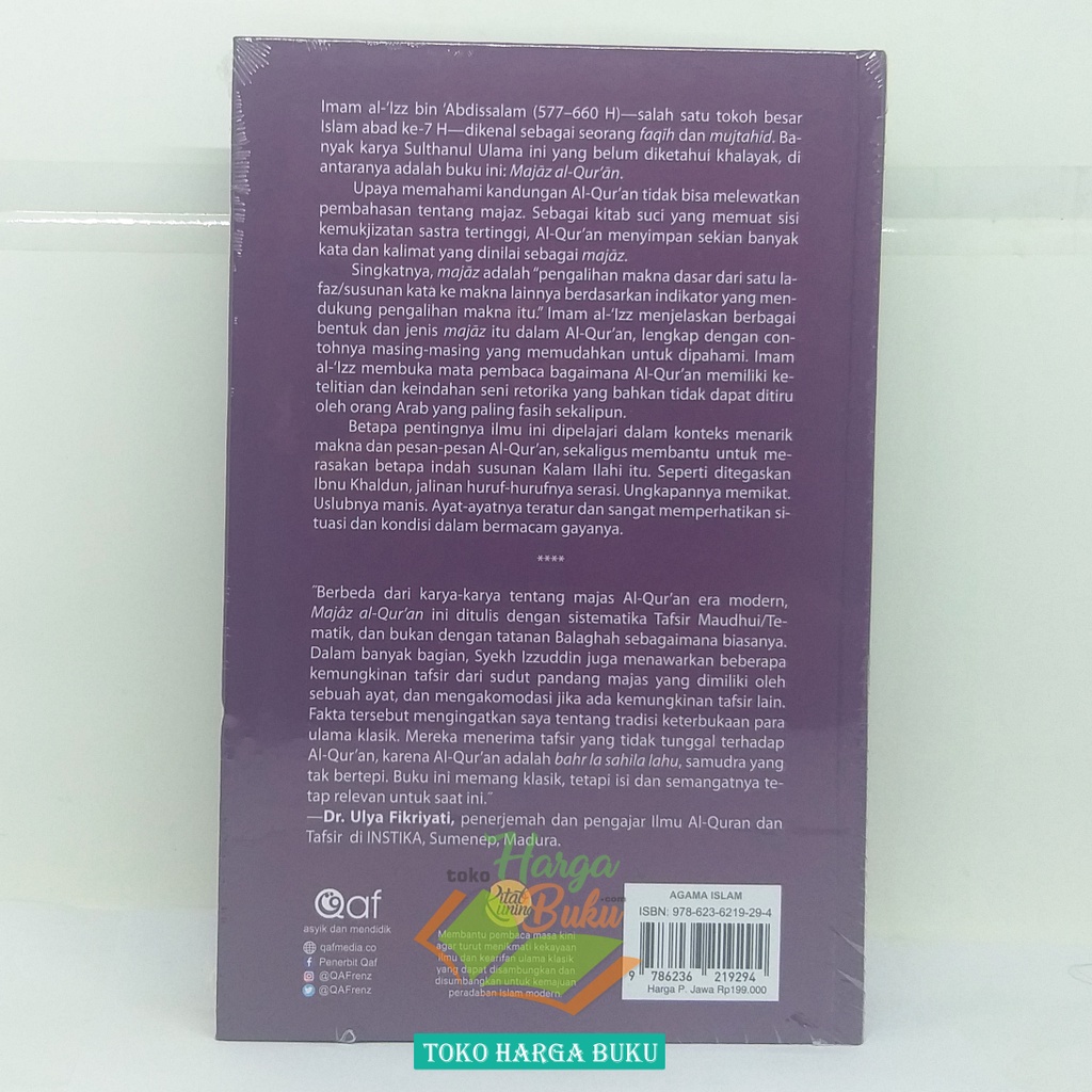 Majaz Al-Quran Salah Satu Kunci Utama Untuk Memahami Kandungan Kitab Suci Al Qur'an Majas Penerbit QAF