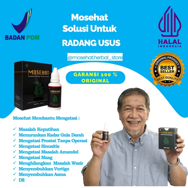 Mosehat Obat Radang Usus Buntu Besar Herbal Original Ampuh untuk Anak Dewasa BPOM ekstrak Moringa Da