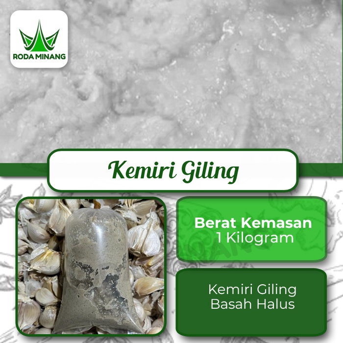 

Kemiri Giling Halus Segar Bumbu Basah Asli Tanpa Pengawet 1kg