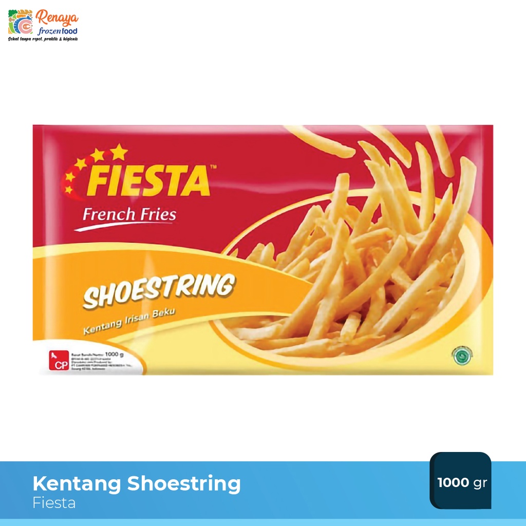 

Fiesta Kentang Goreng Shoestring 1000 gr Food Makanan Instan Beku Original Termurah - Renaya.Frozen
