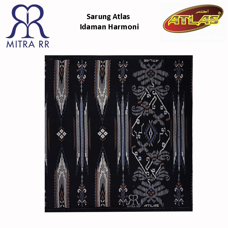 Sarung Atlas Idaman Harmoni Motif Akasia / Motif Batik |Sarung Tenun Dewasa Motif  BHS Original