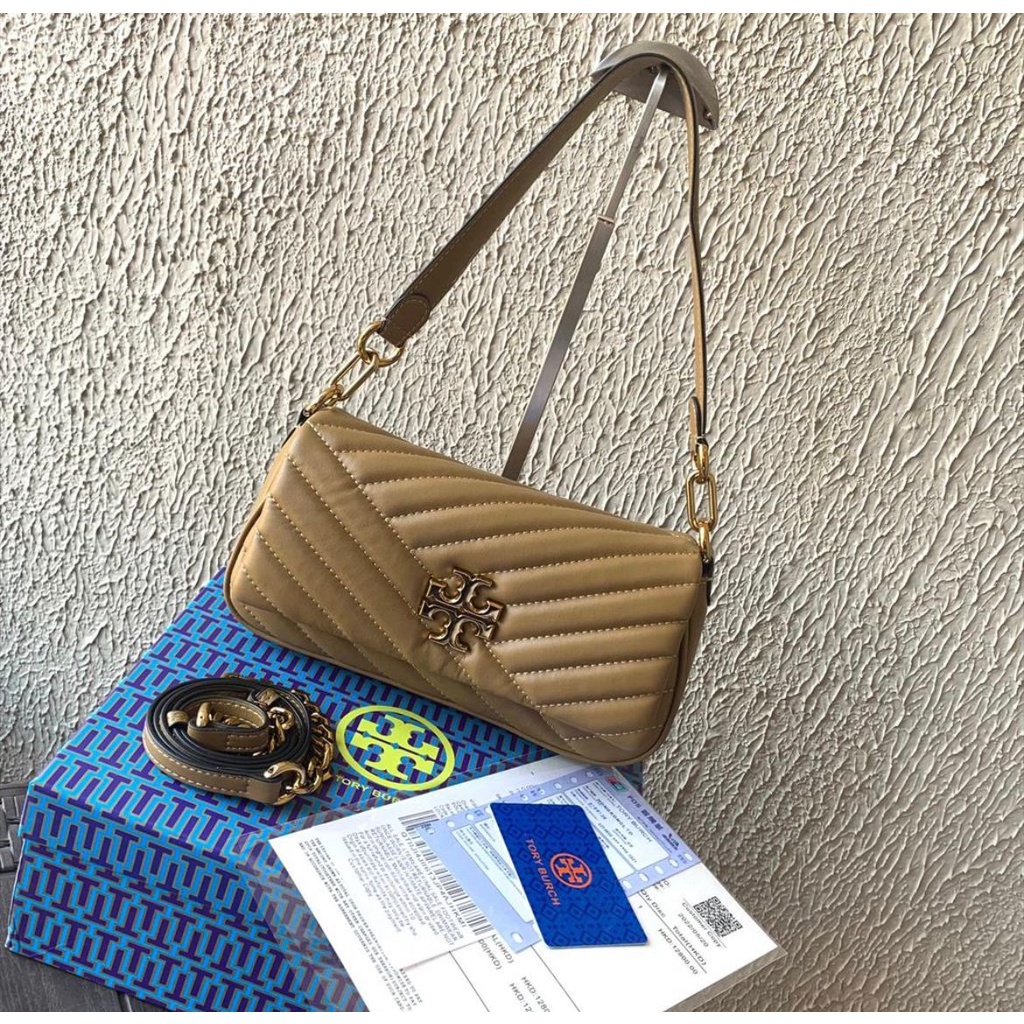 TAS SELEMPANG WANITA KIRA CHEVRON SMALL FLAP SHOULDER TORY BURCH 485