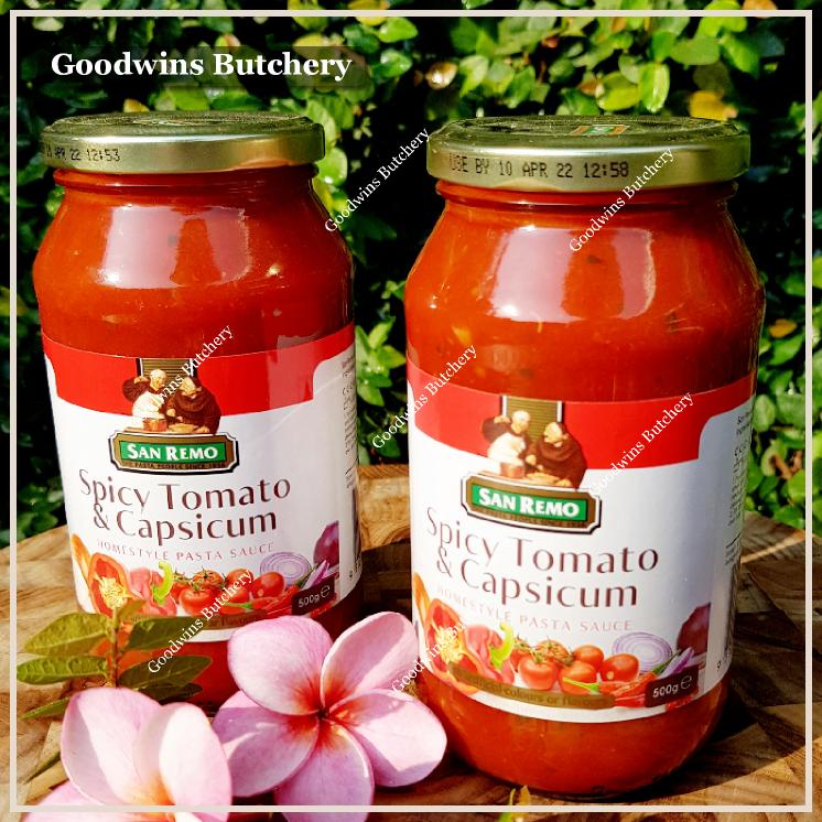 

Sanremo sauce SPICY CAPSICUM saus pasta tomato Australia San Remo 500g