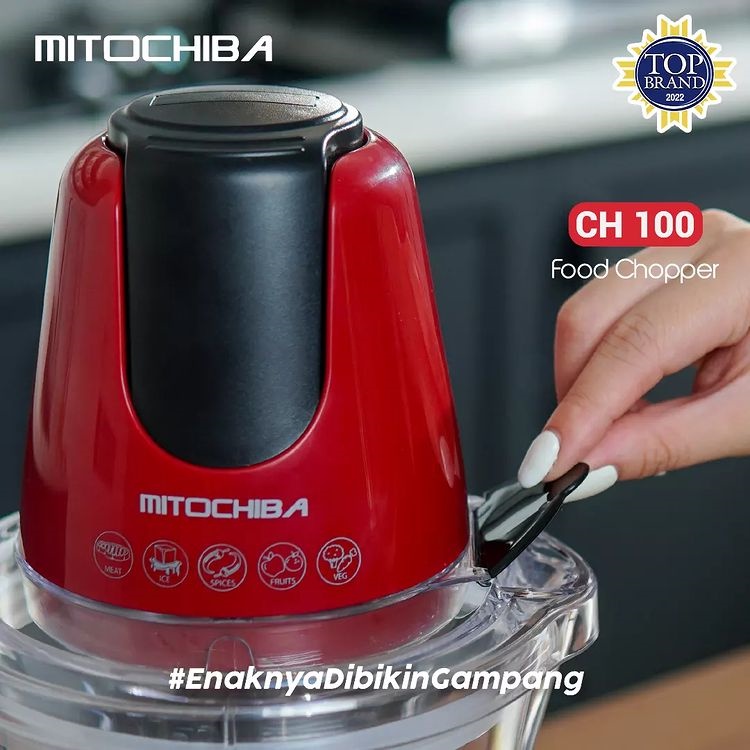 Chopper Blender Mitochiba New CH100 kapasitas 1.5 Liter