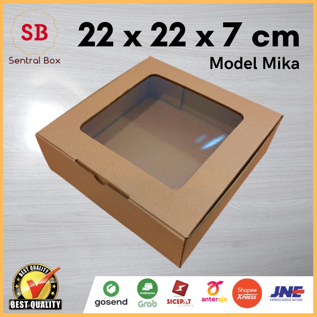 

( Min.order 5 pcs ) DUS MIKA 22 x 22 x 7 cm....... Die Cut Model Mika ( pembelian di atas 10 pcs harga nya lebih murah)