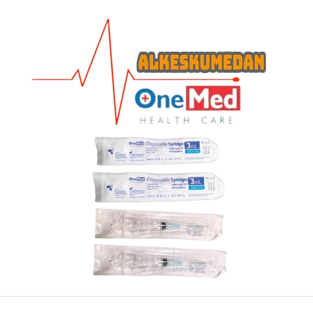 Syringe 3cc Onemed/Spuit Onemed 3ml Pcs