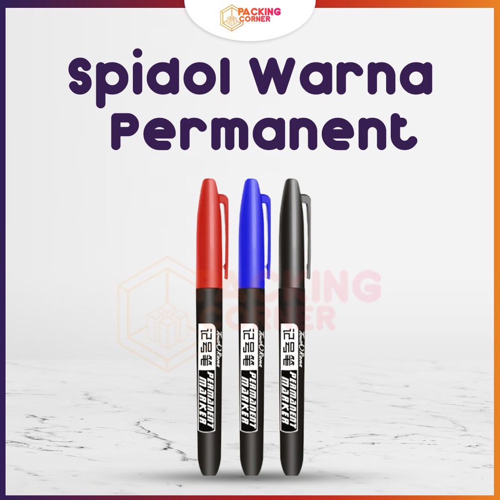 

Spidol Marker Papan Tulis Permanen Tidak Bisa Dihapus ATK Satuan MURAH