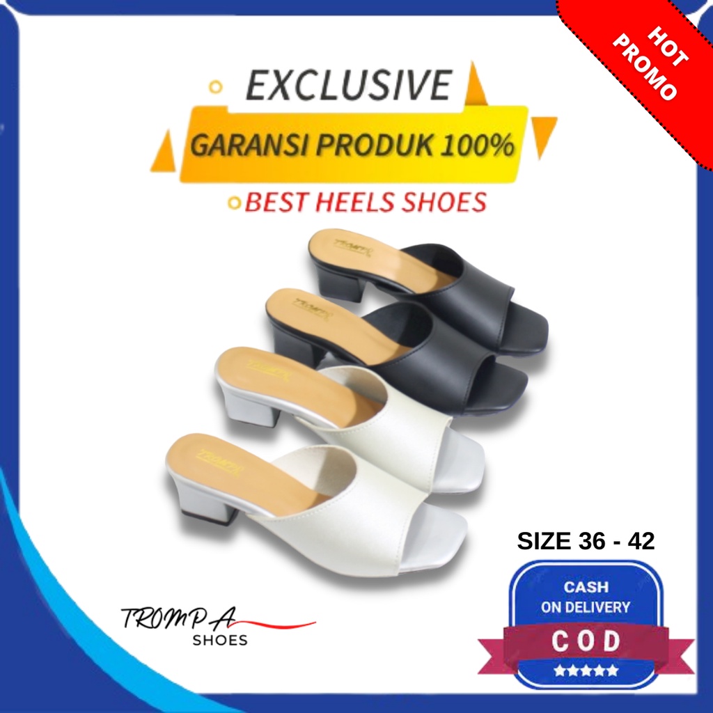 Sendal Jumbo Wanita Selop Kondangan Hak Tahu