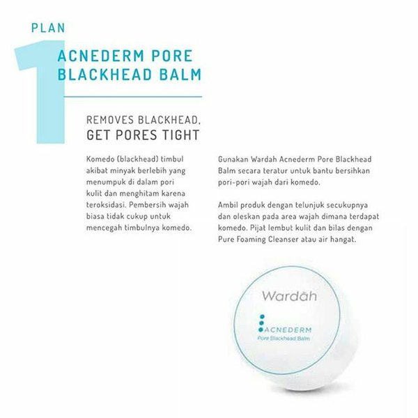 Wardah acnederm pore blackhead balm 20gr