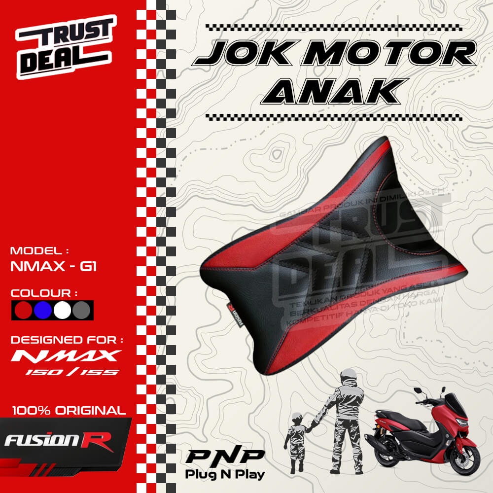 Jok Motor Boncengan Depan Anak NMAX Lama Baru 150 155 PNP / Dudukan Jok Motor Anak YAMAHA NMAX FUSION R Busa Tebal Empuk - G1