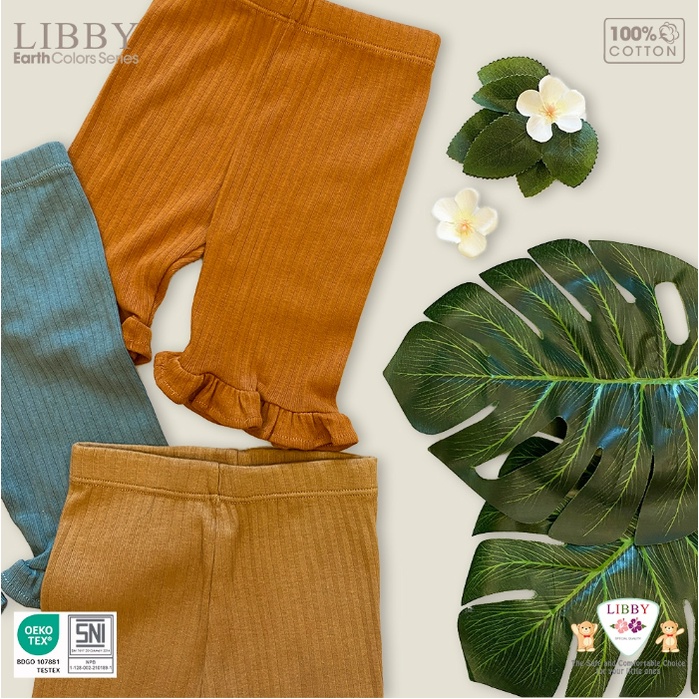 Libby 9M-8Y Celana 7/8 Rib Renda Anak Perempuan Easy Calf Pants CBKS