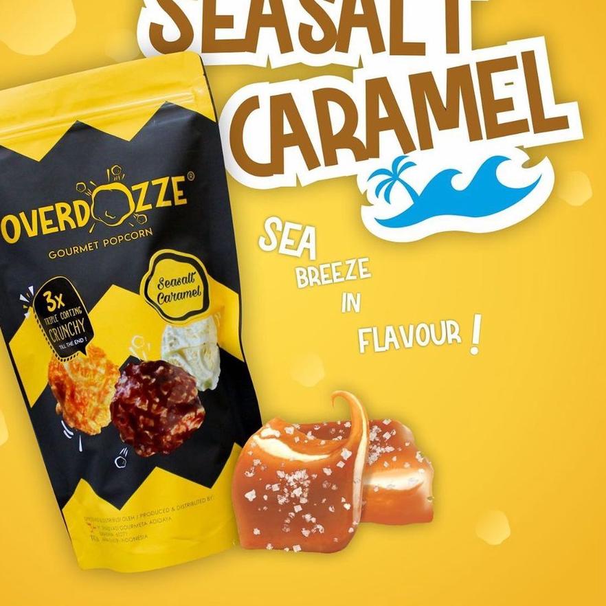 

☺ Overdozze Popcorn SeaSalt Caramel Gourmet Snack Cemilan Manis Gurih Asin 115gram ☜