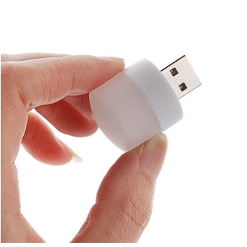 Lampu LED USB Mini Night Light Bulat / Lampu Baca Tidur Portable