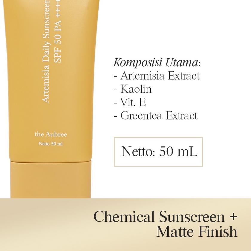 ➾ The Aubree Artemisia Daily Sunscreen SPF 50 PA ++++ ♗
